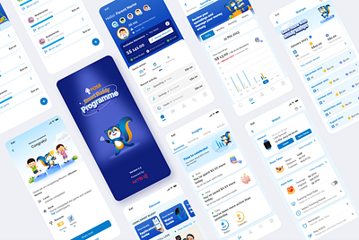 Smart Buddy - Redesign a mobile app children application graphic design payment application smart pay ui