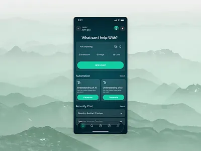 AI Assistant App - Mobile UI/UX Design & Animation ai ai app design ai assistant ai chat bot animation app concept app design app ui design application design chat bot design chat bot ui design mobile app mobile app design mobile app ui mobile ui mobile ux product design tech design ui design ux design