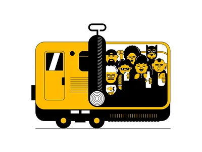 BVG berlin branding bvg character design geometric art graphic design illustration metro ubhan vector
