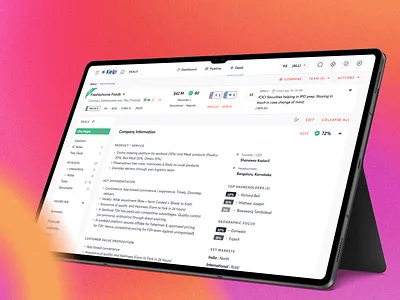 Kelp agency crm dashboard design finance fintech investment saas ui ux