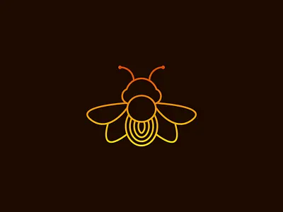 Elegant Bee Logo bee logo beekeeping logo brand identity brand logo branding eco logo elegant bee honey bee logo honey brand insect logo line logo logo design luxury logo minimal logo minimalist logo modern logo nature logo organic brand outline logo premium brand