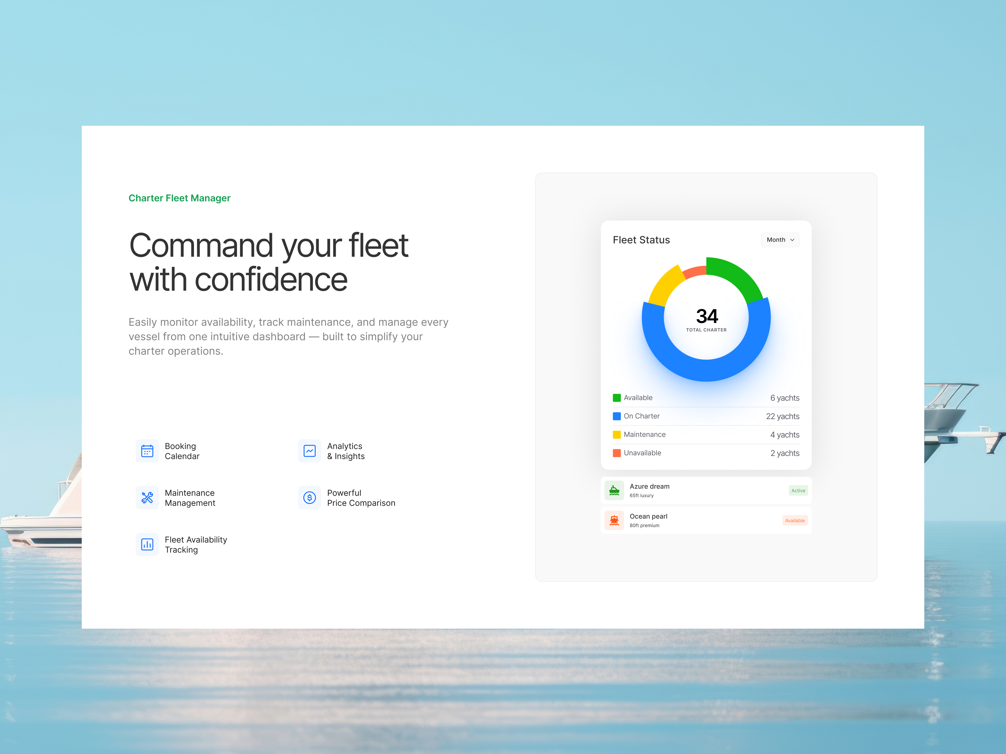 Example of Feature section design - Charter website