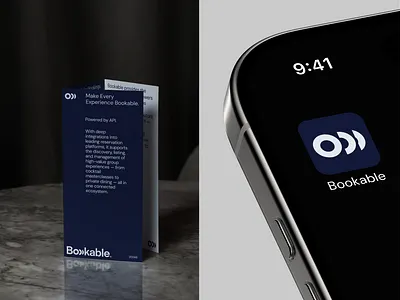 Booking infrastructure. Bookable Branding Identity. app app icon booking boutique brand design brand identity branding brochure brochure design design digital graphic design hotel identity layout logo logomaker logotype restaurant visual identity