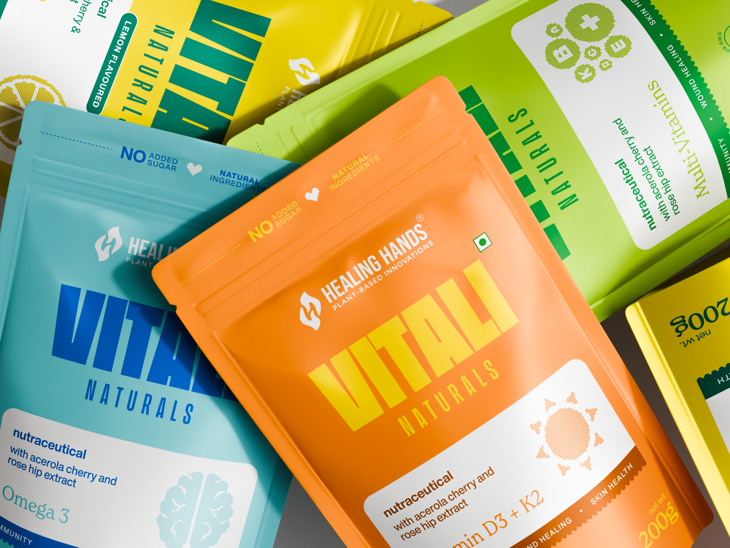 Nutraceutical Packaging Design in 3D || Vitali Naturals 3d product render 3d render healthcare label design natural nutraceutical packaging design product design product visualization supplement visual branding