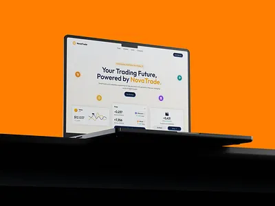 Hero section design hero section landing page laptop mockup web website