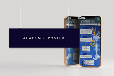 Academic Poster | Ozart academic app design graphic design illustration information poster research ui ux