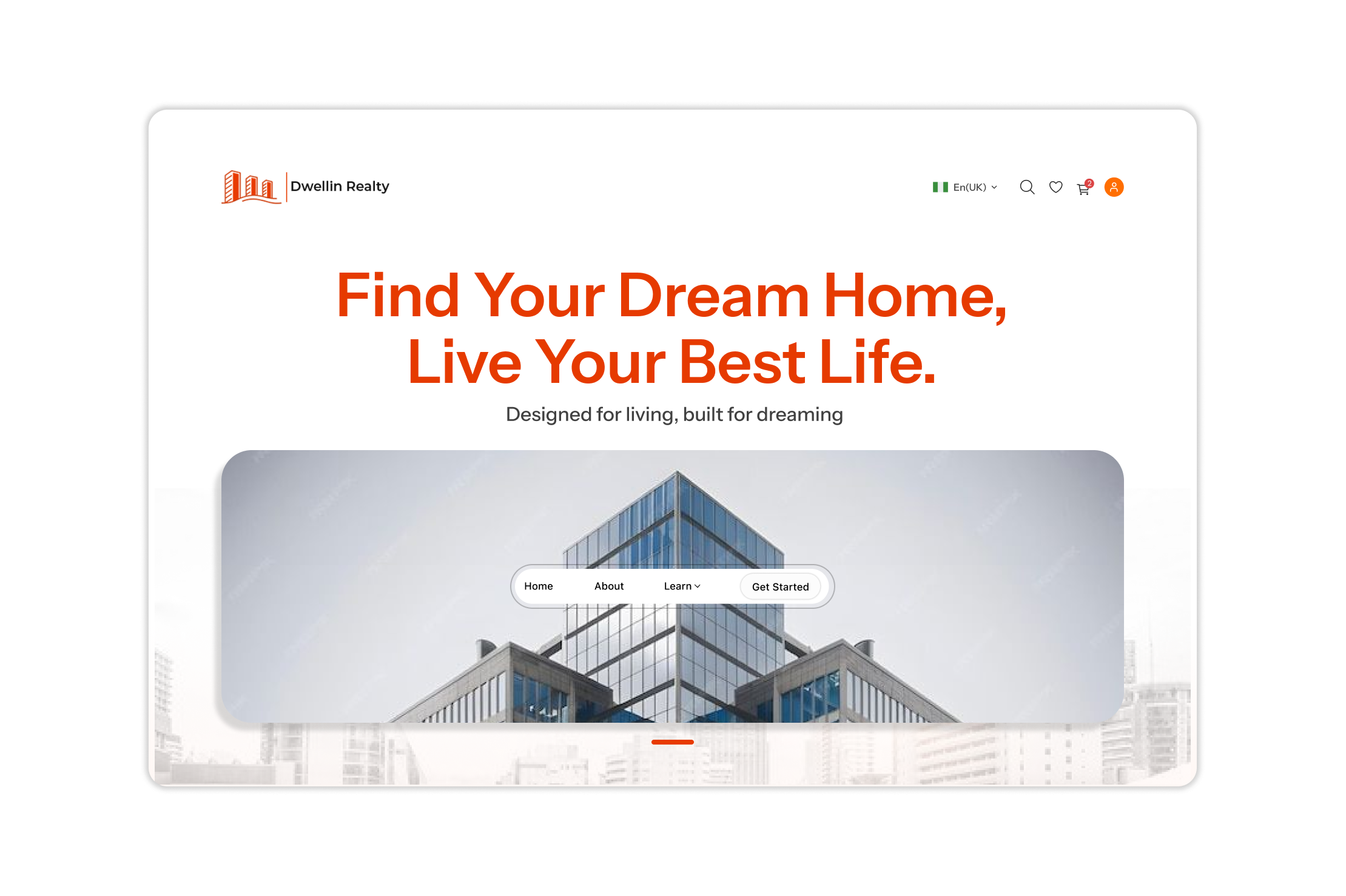 Day 18/60 of RQ DESIGN SCHOOL Design challenge design designchallenge designer fab figma interface real estate replicate ui uiux ux web webdesign website