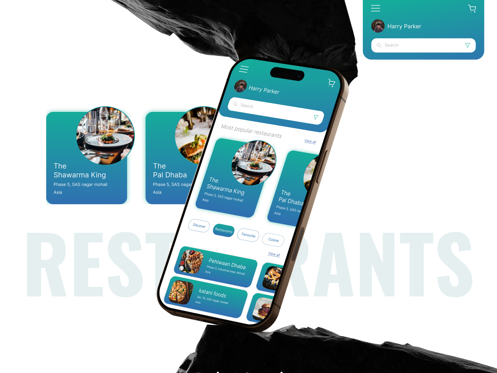 Restaurant Discovery & Food Ordering App UI | Apptechies app design creative ui design system food app design food ordering app ios app design mobile app ui mobile ux product design restaurant app restaurant discovery ui design ui ux design ux design