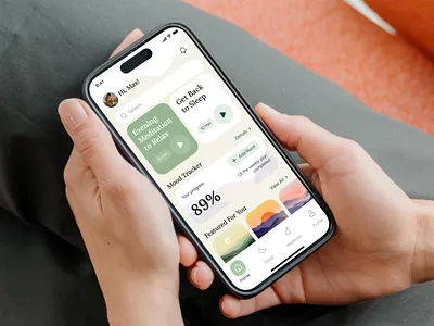 Mental Health App accessibility clean ui dark ui figma healthcare illustrations light ui meditation mental health minimalist mobile app mood tracker nature design self care soft therapy ui user experience wellness wireframe