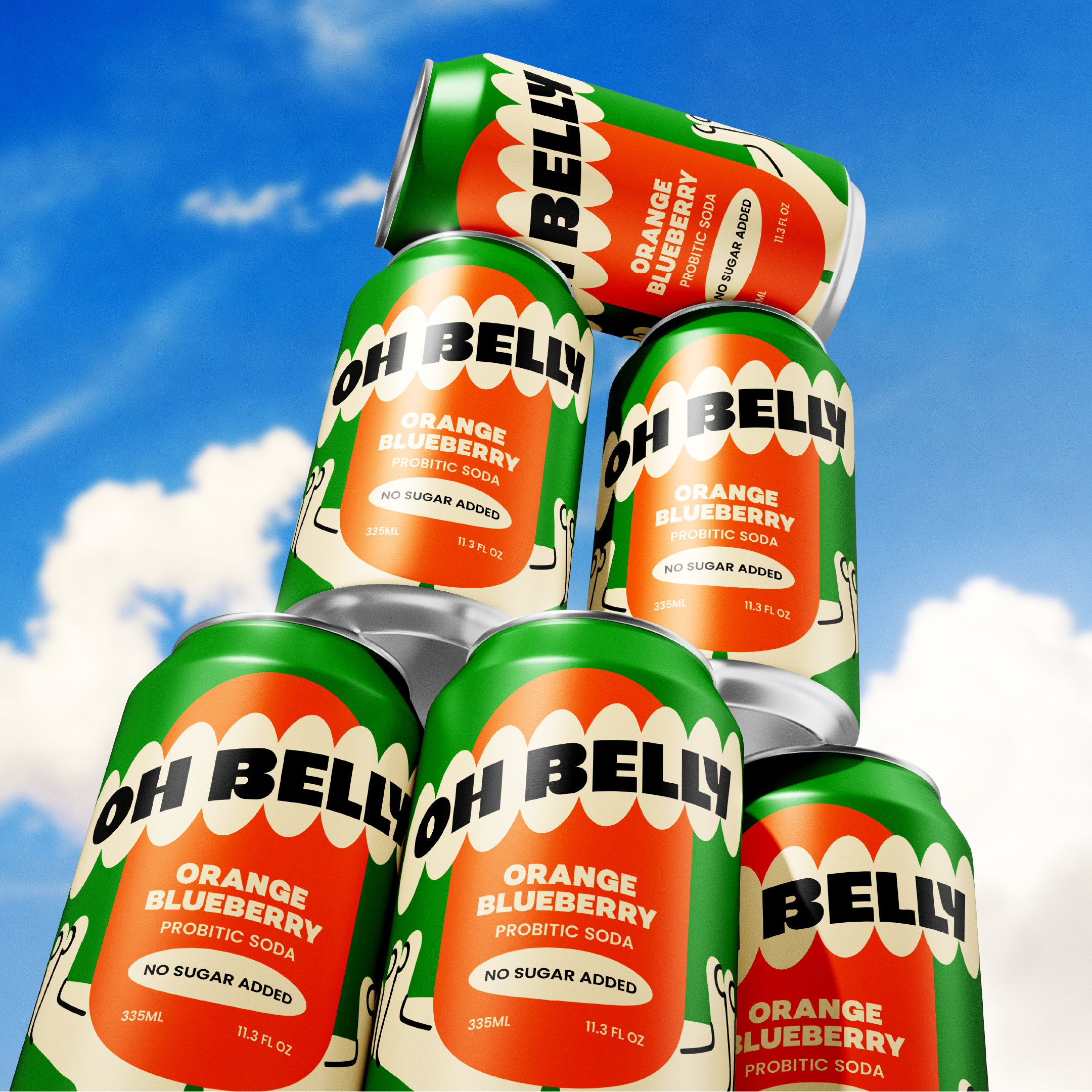 Oh Belly | Soda | Branding | Packaging Design bold style brand design brand identity branding design graphic design identity illustration inspiration logo packaging portfolio product design soda