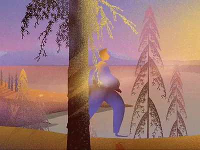 Fluid 2D intro for the website. Pure welcoming vibes 2d animation character design concept art illustration promo