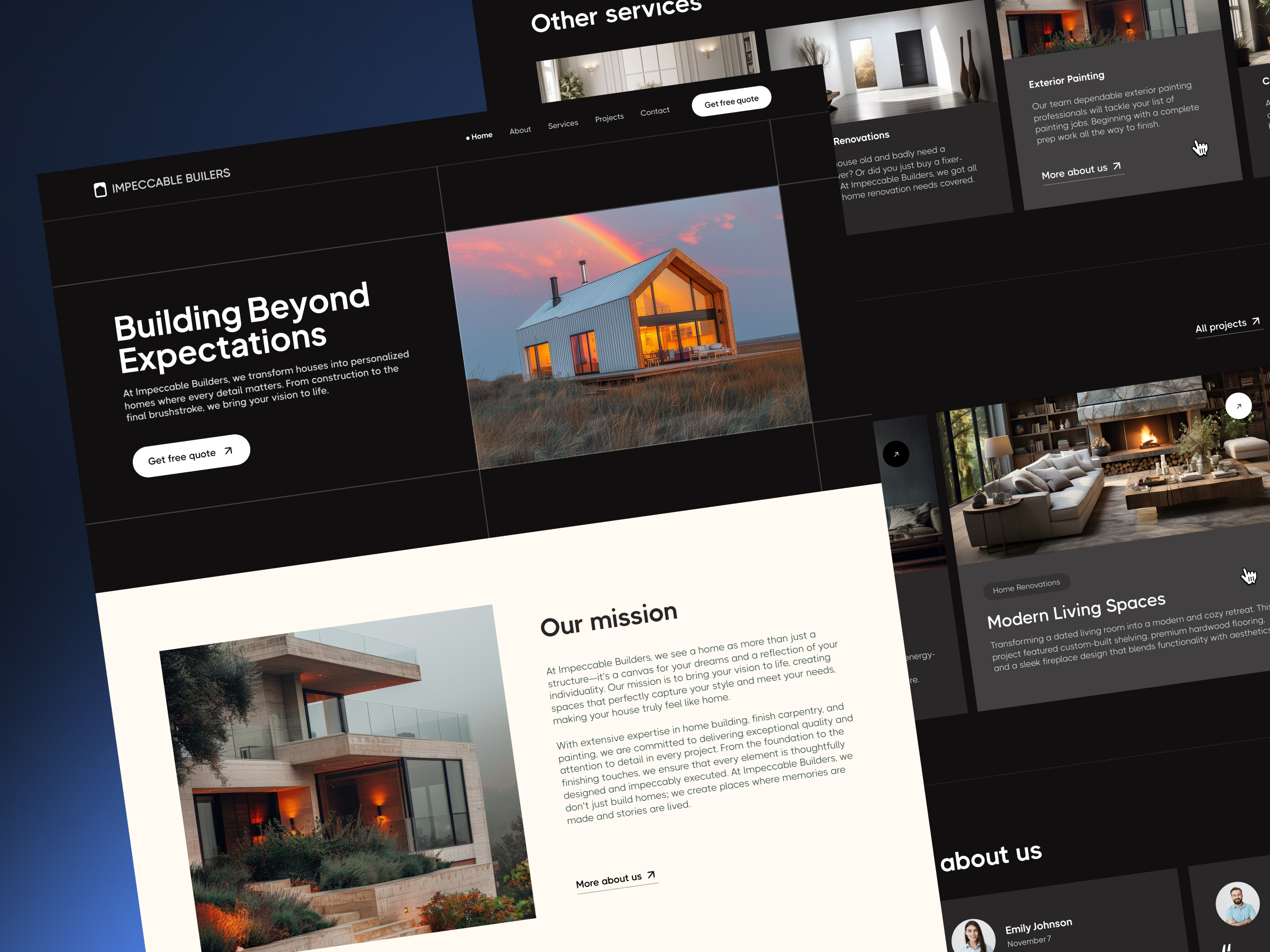 Example of Building & Renovation Services Website