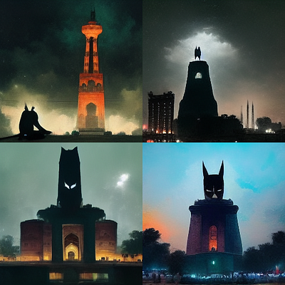 Batman in city of Lahore