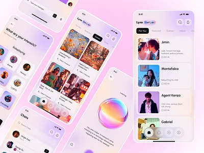 AI Companion & Social Experience App UI ai app ai chat ui ai companion ai note taker ai note taking ai notes ai social chatbot ui connect smarter future of chat human x ai mobile mobile app notes app smart connect smart notes social ai social media design social media post