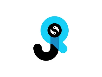 Jq Qj Yin yang Logo jq jq logo jq yin yang logo qj qj logo qj monogram design qj yin yang logo