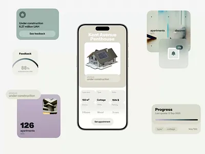 UI/UX Design for Property App app design b2b branding design design studio ecommerce fintech graphic design illustration interface motion graphics property real estate app ui user experience ux web web app design web design