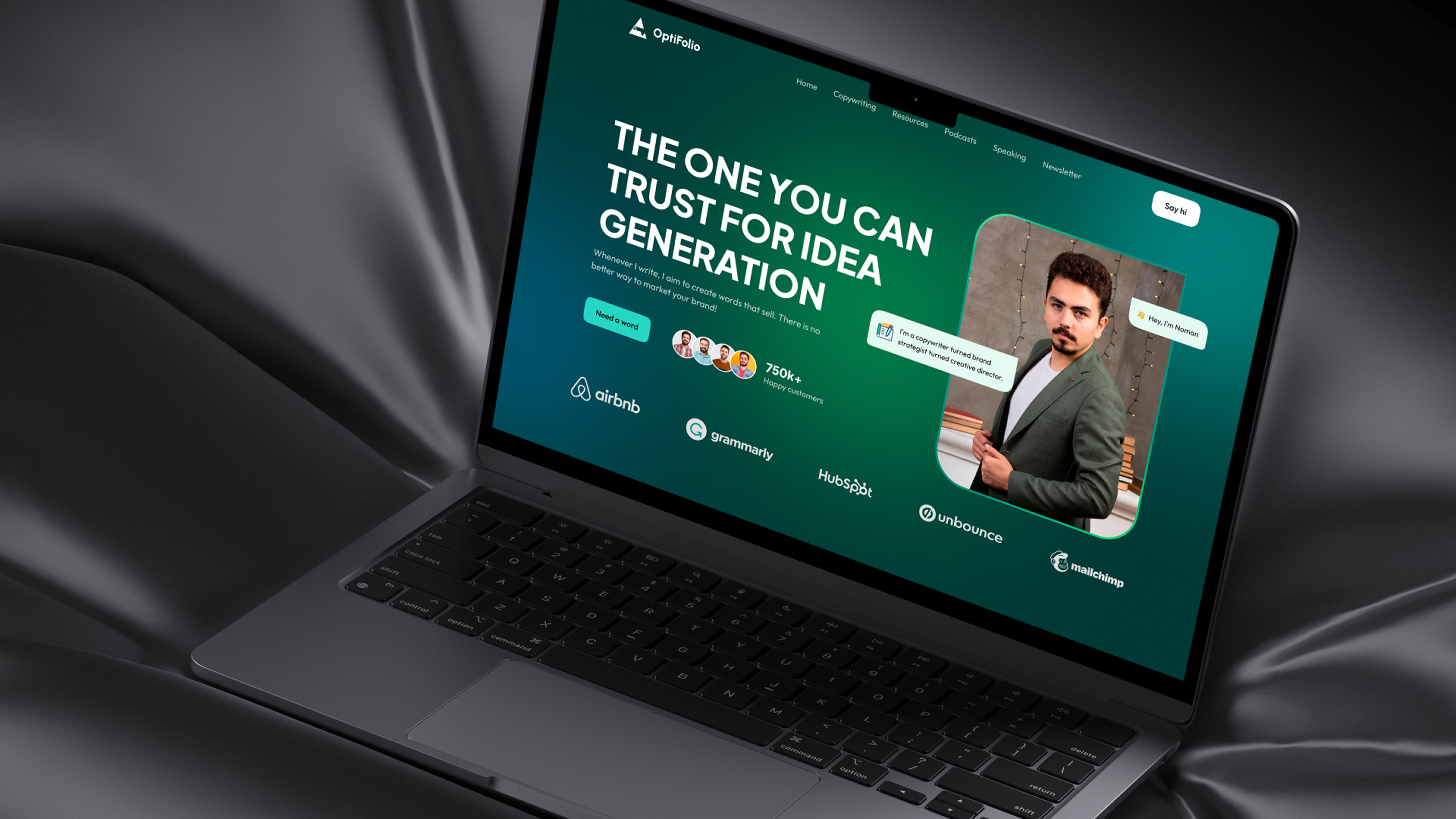 Example of Website Design Per Page