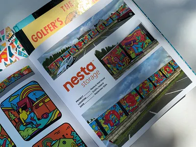 NESTA WALL ART MURAL anugroho branding design graphic design illustration interior mural ternstudio vector