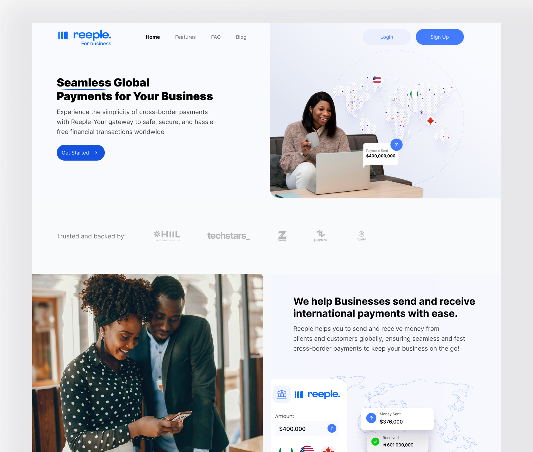 Fintech Landing Page branding design graphic design illustration ui ux