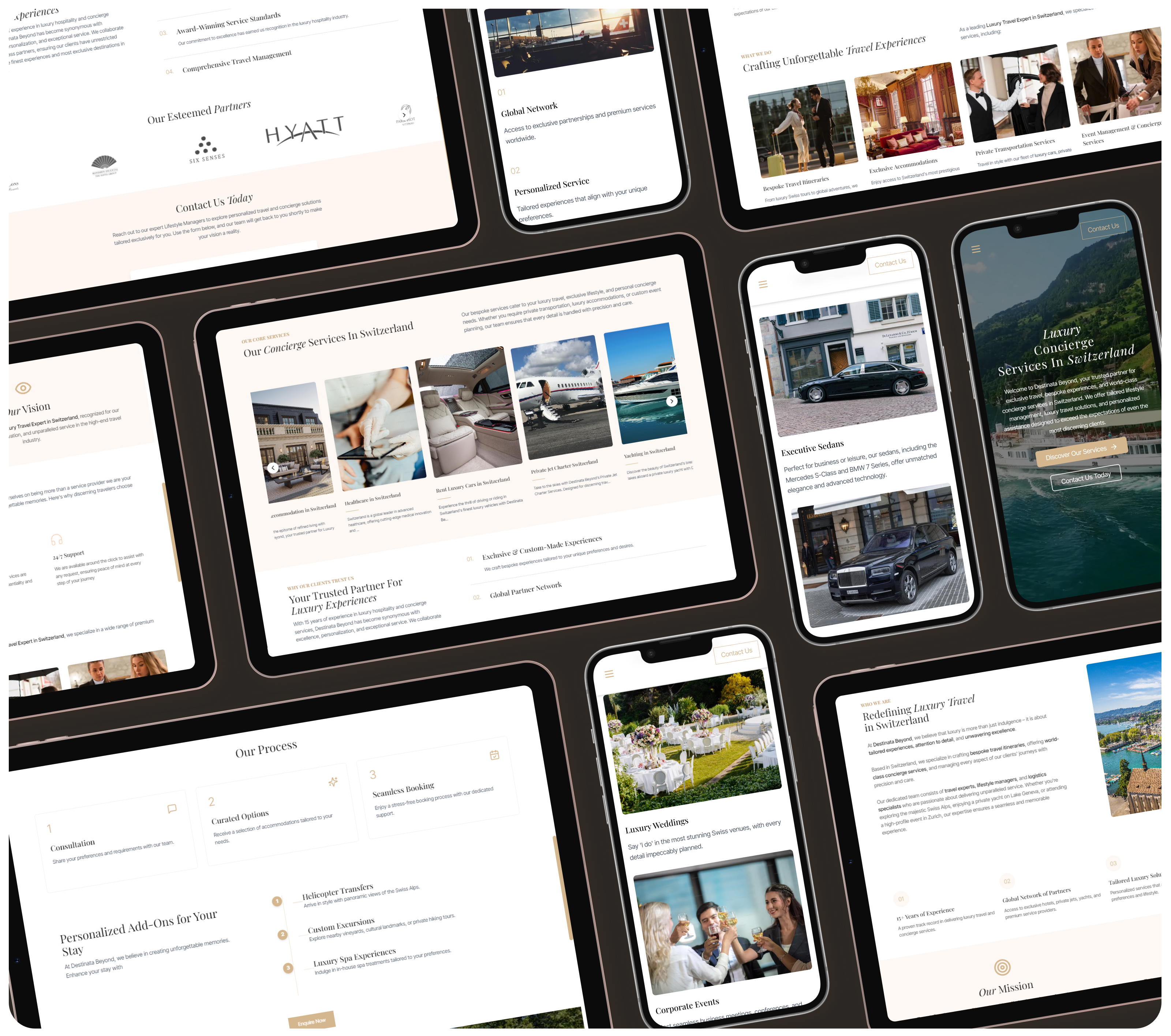 Luxury Concierge service website UI/UX Design by DeveloperLook on Dribbble