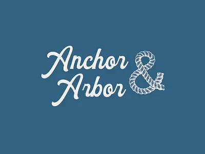 Brand design for fish market Anchor & Arbor branding graphic design logo