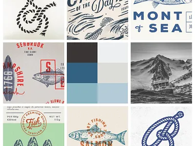 Mood board design for Anchor & Arbor logo design branding graphic design logo