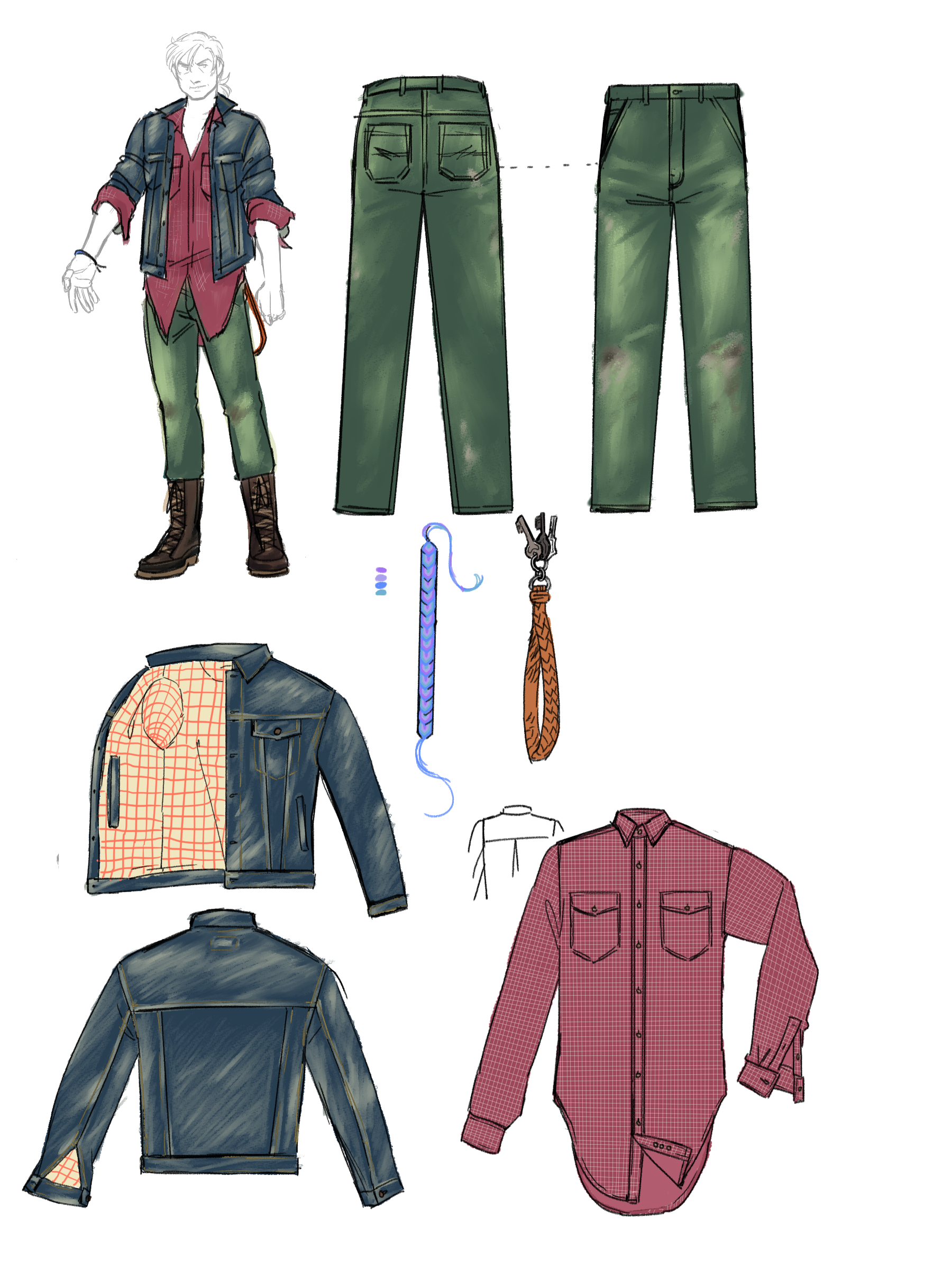 Character Clothing Technical Drawings character character design clothing design colour digital fashion illustration sketch