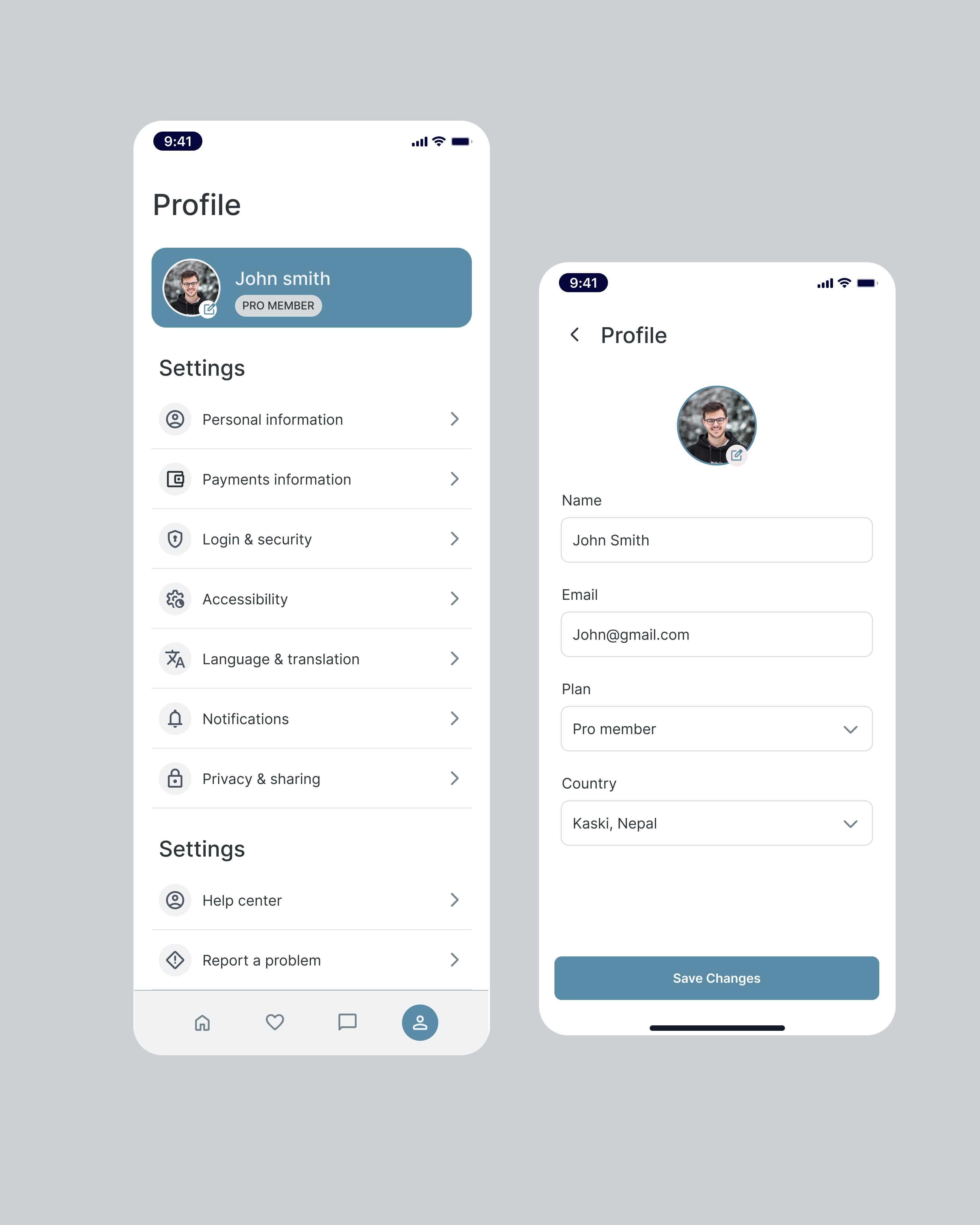 User profile flow UI Design! creativedesign designinspiration figma mobiledesign productu uidesign uiux uiuxdesign userprofile uxflow