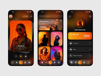 Dating Mobile Application UI/UX Design app design dating app dating mobile app datingapp ios app matching messenger app mobile mobile app mobile app design mobile ui modern app ui social app social media app