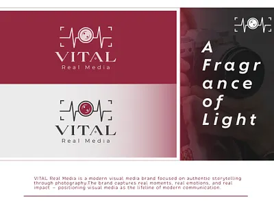 Real Estate Visual Media Brand Logo branding design flat graphic design icon illustration logo minimal ui vector