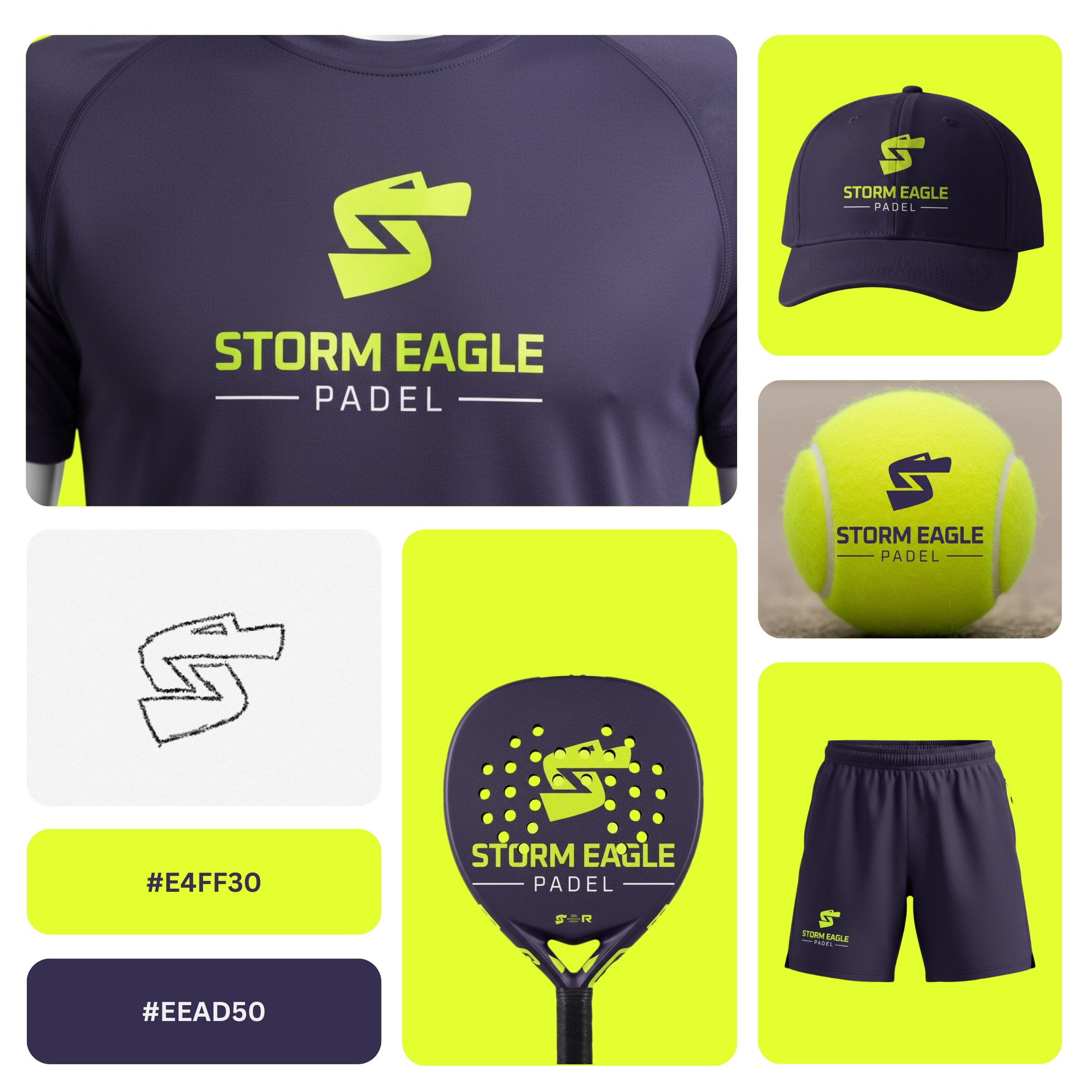 Storm Eagle Padel Brand Identity 2026 sports design trends abstract s symbol athletic brand strategy competitive sports graphics custom typography design dynamic lettermark eagle head silhouette eagle s monogram geometric eagle icon hand drawn sport emblem minimalist animal logo modern sportswear branding padel team branding 2026 premium athletic identity professional padel club identity racket sports logo s letter logo design team identity systems vector sports illustration visual storytelling in sports