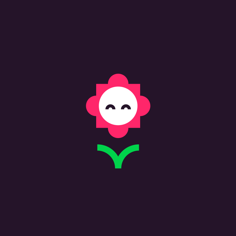 Cute Flower animated flower gif icon motion design motion graphics ui