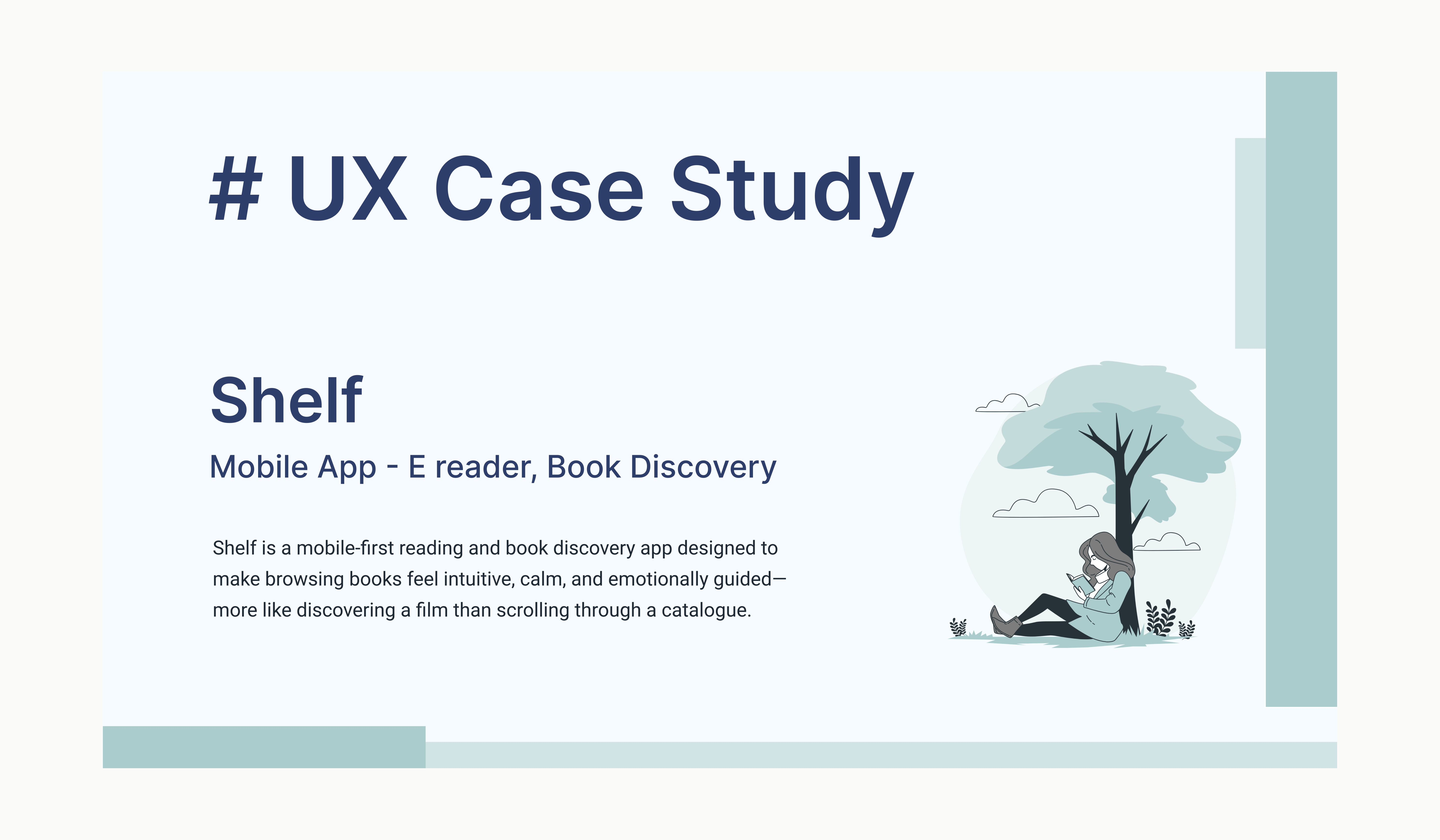 Shelf E-Book App (UX Case Study) ui user experience