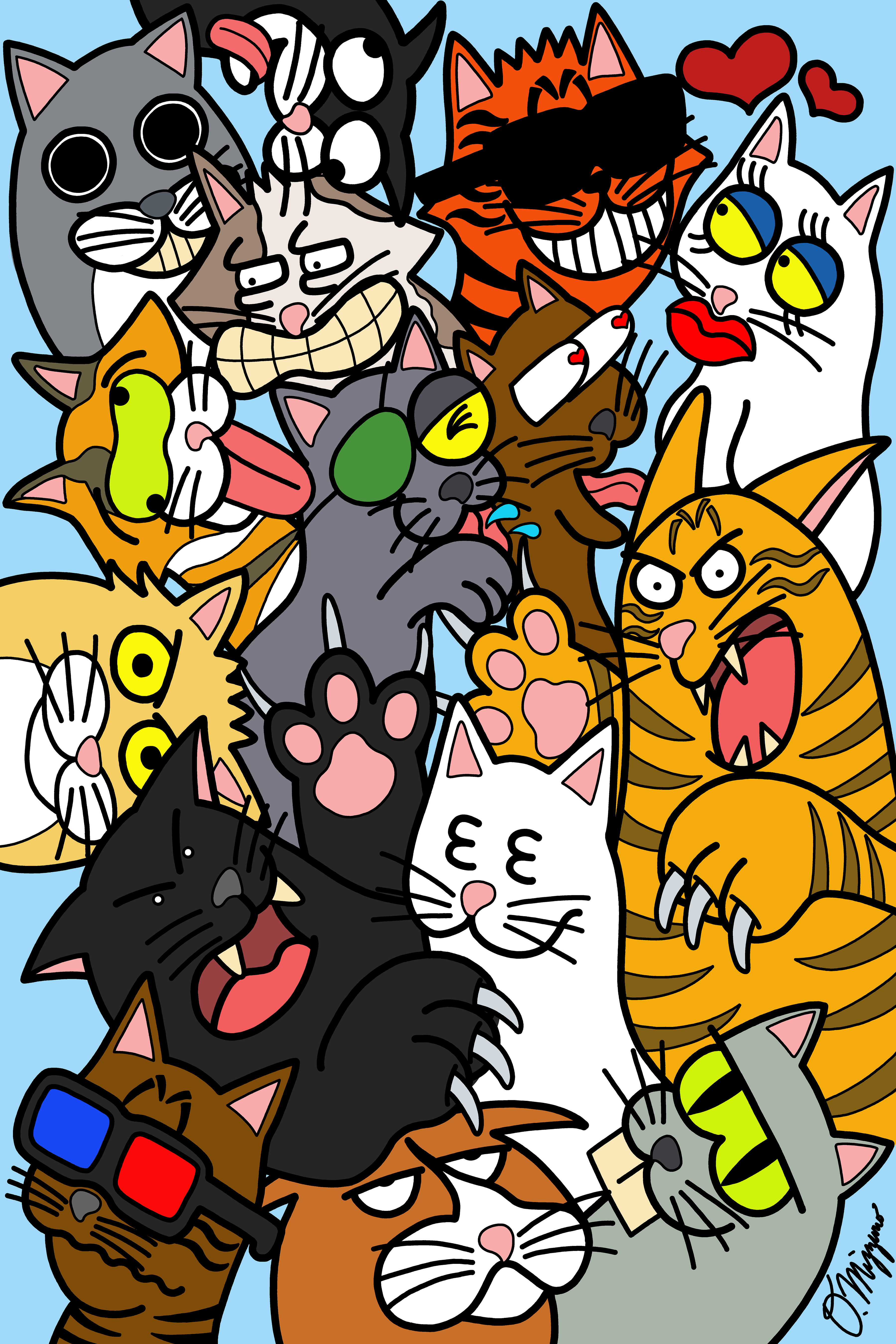 It's a Cat Cat Cat Cat World by Osi 