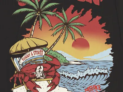 COASTIN apparel beach branding character clothing drawing graphic design illustration logo merchandise summer vintage