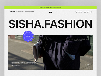 SISHA Fashion Website apparel brand clothing fashion landing page lookbook online shop oww store uxdesin web web design website