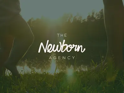 The Newborn Agency | Logo w/ Custom Typography branding custom typography graphic design handlettering logo typography
