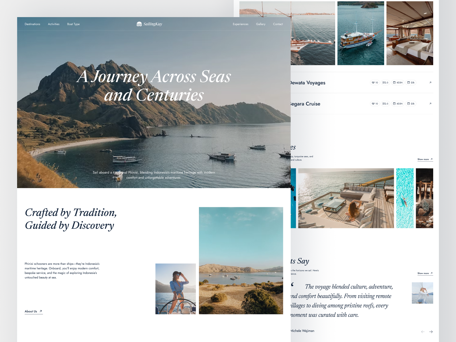 Example of SailingKuy - Sailing Landing page
