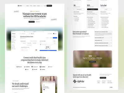 IQPilot - Full Landing Page Design creative dashboard design hr interface management minimal payroll platform product design productivity saas ui ux ux ui web design website