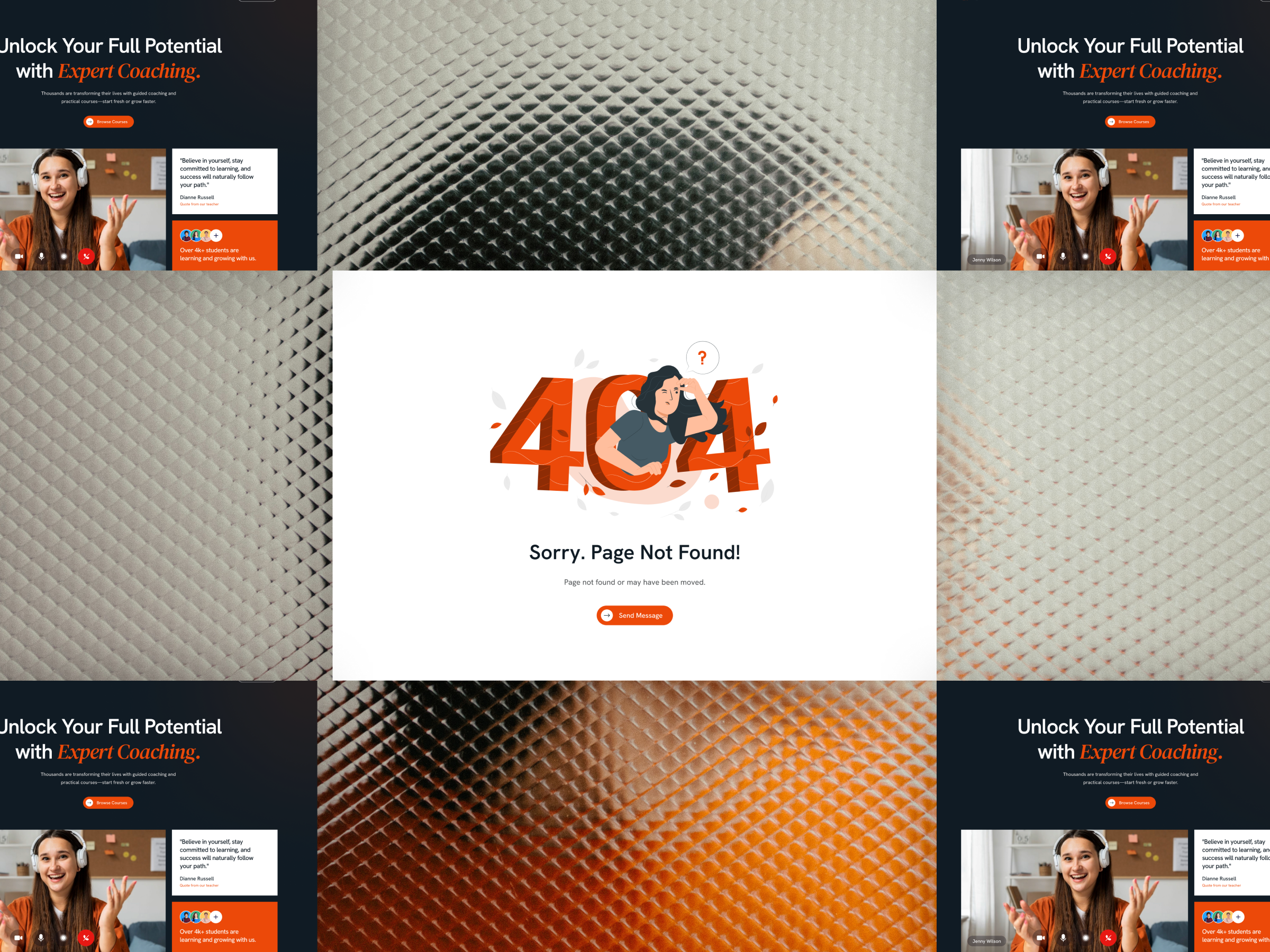 Example of Website UI Design (Concept + 6 Subpages)