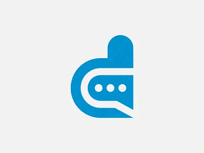 D Chat Logo brand mark chat chating corporate costom letter creative d chat logo d initial d logo letter d lettermark logodesign massage tech technology