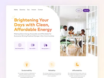Smart Energy Landing Page Template | UI Design creativecoding designinspiration digitaldesign dribbble graphicdesign interactiondesign typography uidesign uiux userinterface uxdesign webdesign webdesigner