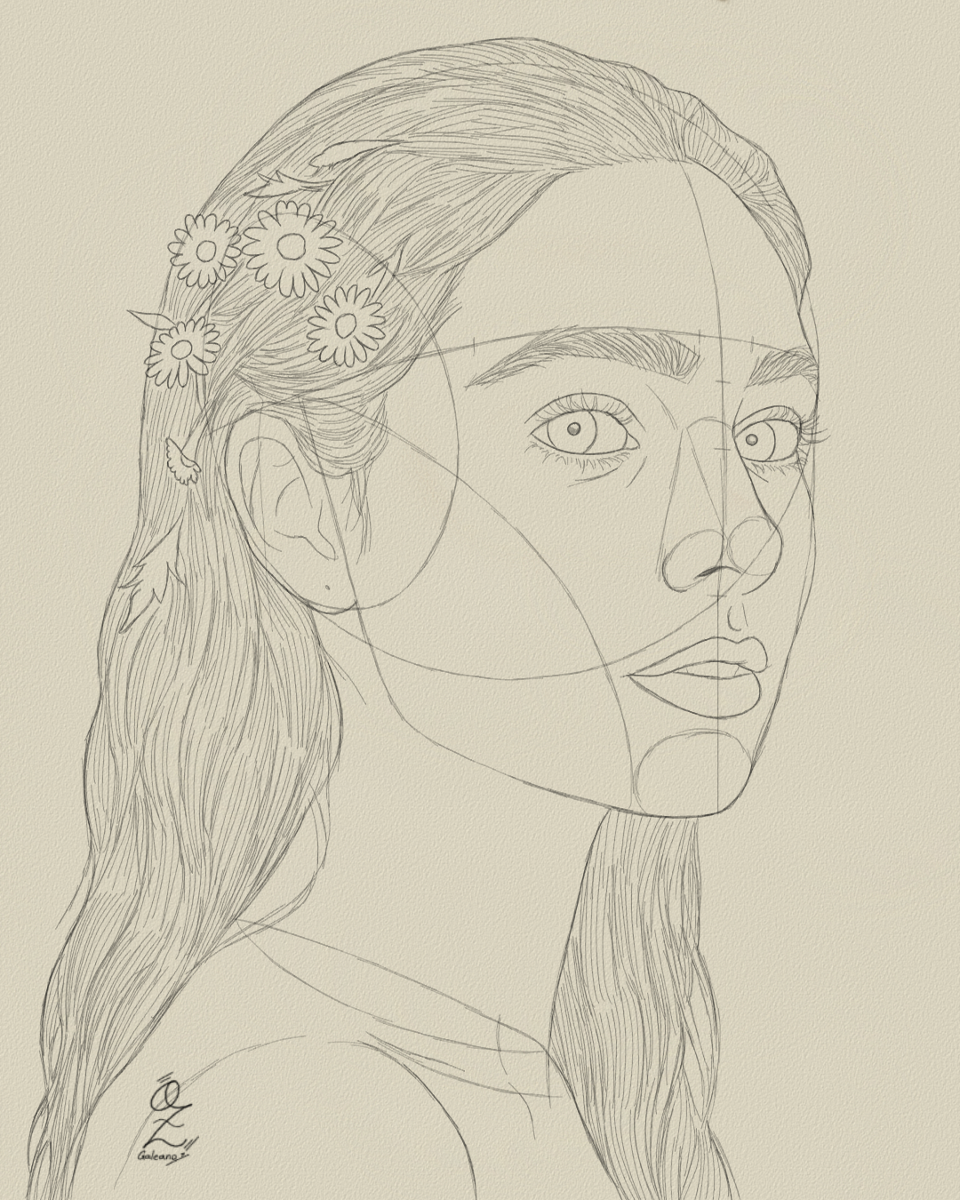 Model Drawing Sketch Study by Oz Galeano art arte boceto design dibujo drawing illustration model ozgaleano pencil portrait retrato sketch