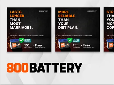 SM Ad for 800Battery 800battery car battery design social media social media ad