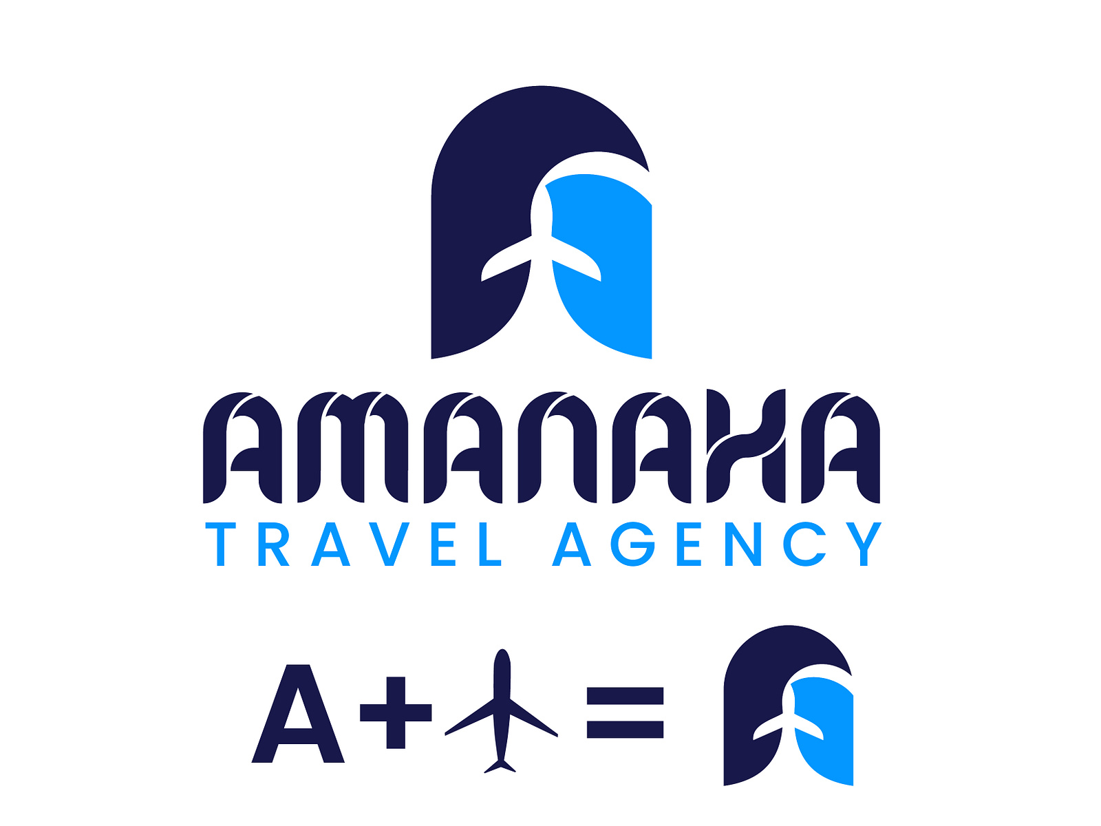 Amanaha Travel Agency Logo Design by GlobalArt studio on Dribbble