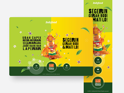 Landing Page Ichi Ocha Indofood design microsite one page ui ui website ux ux website website