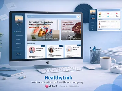 UI of HealthyLink, Healthcare app app design branding design doctor figma graphic design health health related ui prototype prototyping ui ui of medical ui ux user experience user interface web app wireframe