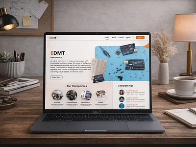 UI of EDMT website adobe xd animation app app design branding design electronics figma graphic design logo prototype tech website ui ui animation ui ux user flow ux web app website wireframe