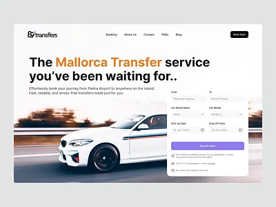 89 Transfers – Mallorca Airport Transfer Website UI/UX Redesign interface product service startup ui ux web