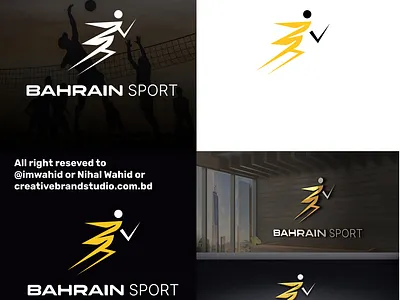 Bahrain Sports Logo branding designlogo graphic design learnlogodesign logo logodesigner modernlogo runninglogo sportslogo ui